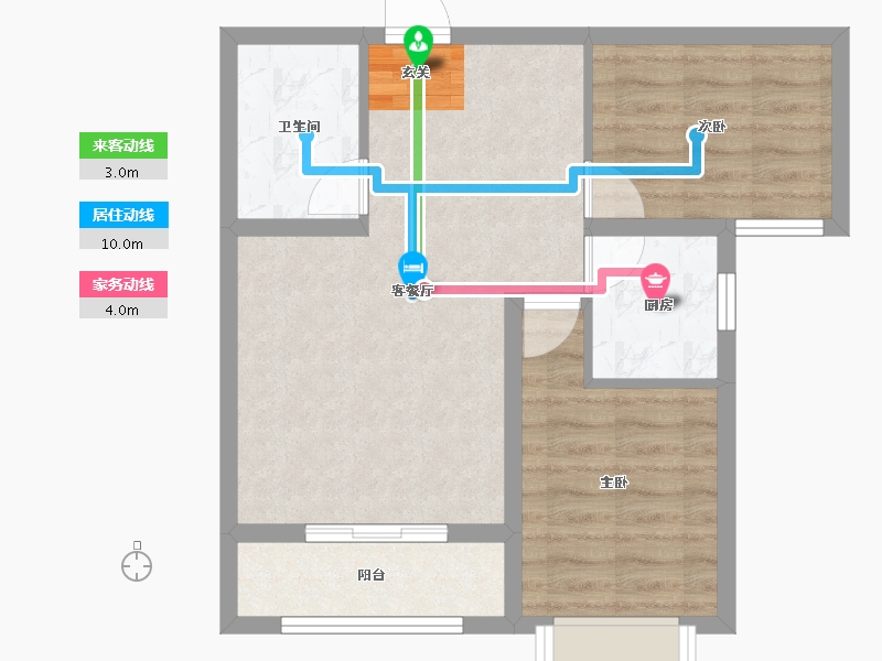 河北省-保定市-涿州惠友万悦城-55.45-户型库-动静线