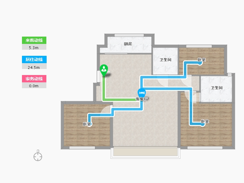 辽宁省-营口市-富甲天下福郡-112.00-户型库-动静线