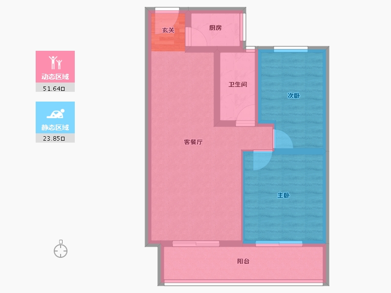 云南省-曲靖市-桐乐丽晶府-67.28-户型库-动静分区