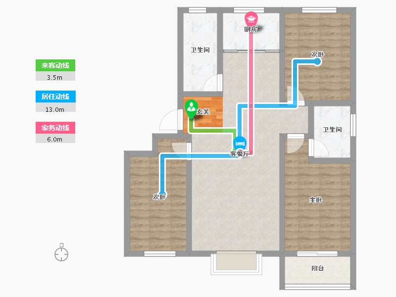 河北省-保定市-涿州惠友万悦城-91.01-户型库-动静线