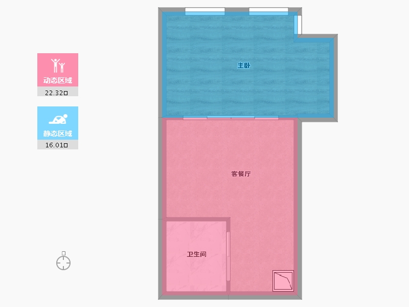 内蒙古自治区-呼和浩特市-振华广场写字楼-34.22-户型库-动静分区