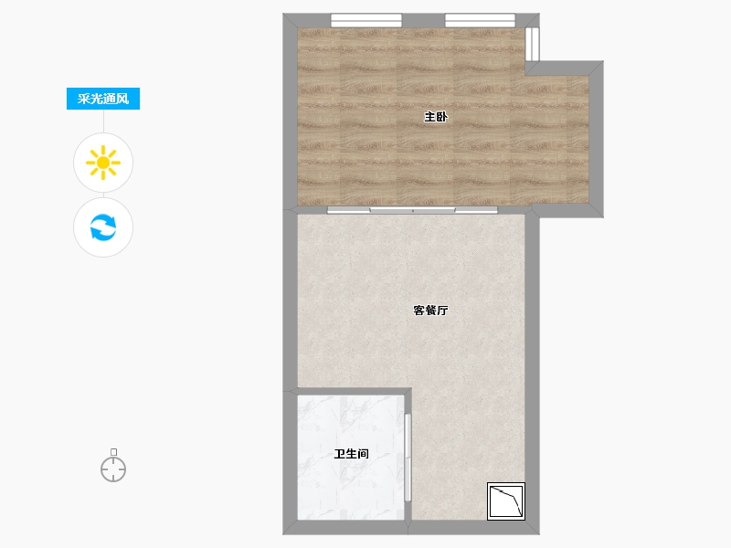 内蒙古自治区-呼和浩特市-振华广场写字楼-34.22-户型库-采光通风