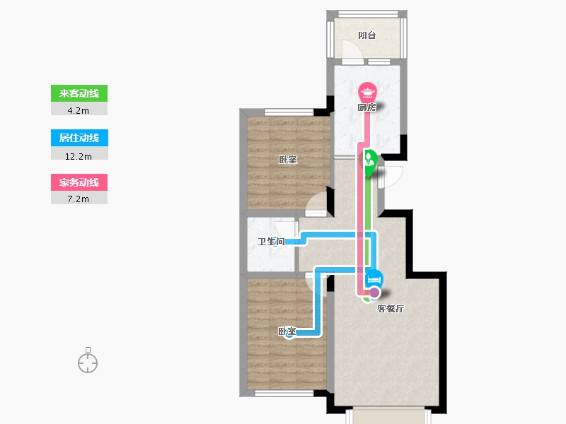 吉林省-四平市-四平巨展幸福里-65.12-户型库-动静线