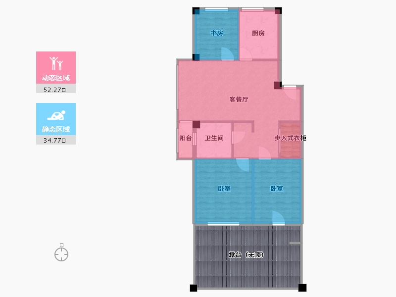 辽宁省-丹东市-汉林首府-104.04-户型库-动静分区