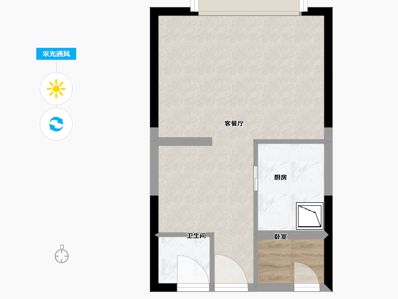 山西省-太原市-实地·紫藤公馆-37.90-户型库-采光通风