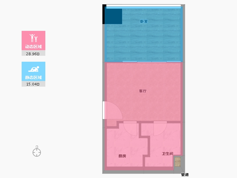 辽宁省-大连市-颐和银座-39.18-户型库-动静分区