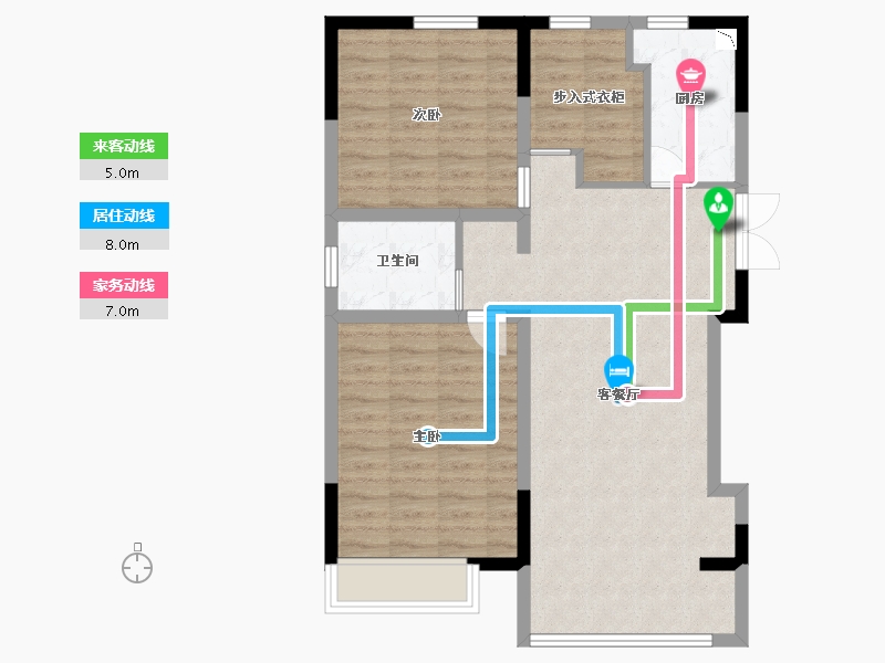 河北省-廊坊市-佳兆业悦峰·畅叙苑-81.91-户型库-动静线