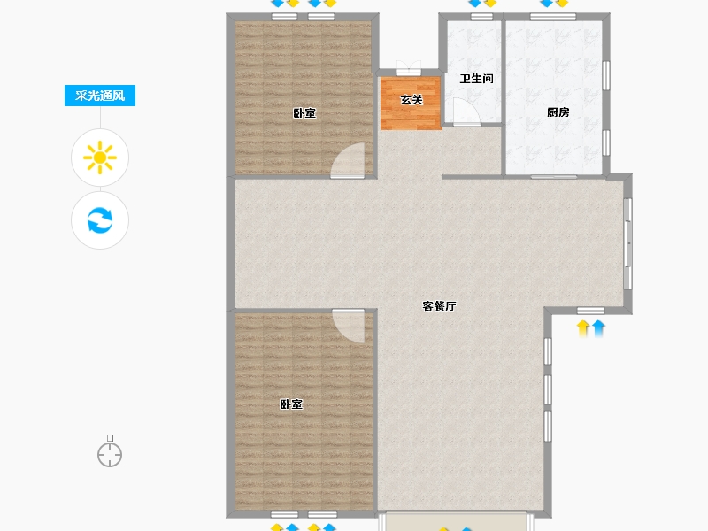 江苏省-南京市-新湖仙林翠谷-184.00-户型库-采光通风