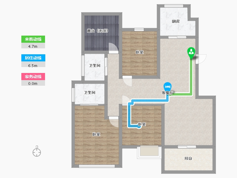 江苏省-南京市-弘阳禹洲时光印象-110.22-户型库-动静线