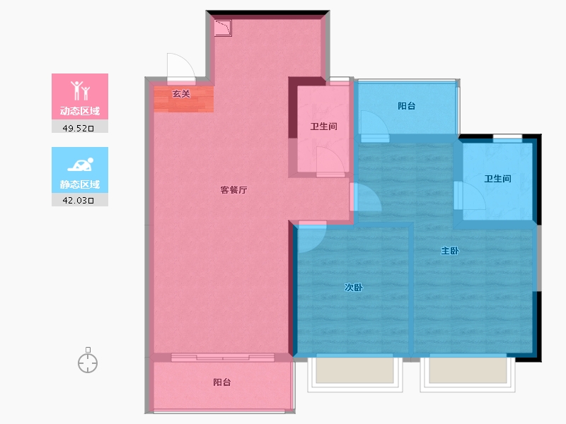 广西壮族自治区-柳州市-联发·君悦天成-82.05-户型库-动静分区