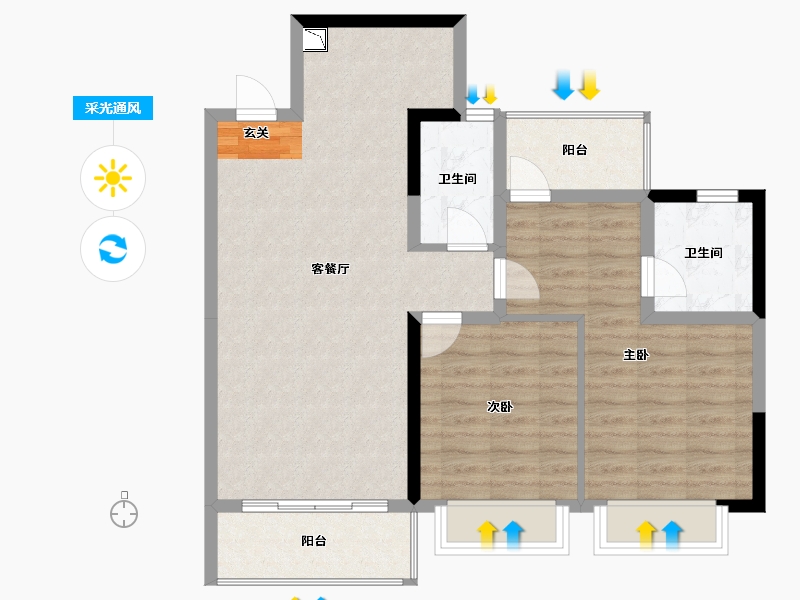 广西壮族自治区-柳州市-联发·君悦天成-82.05-户型库-采光通风