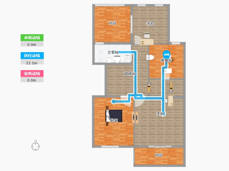 陕西省-西安市-中天诚品-157.01-户型库-动静线