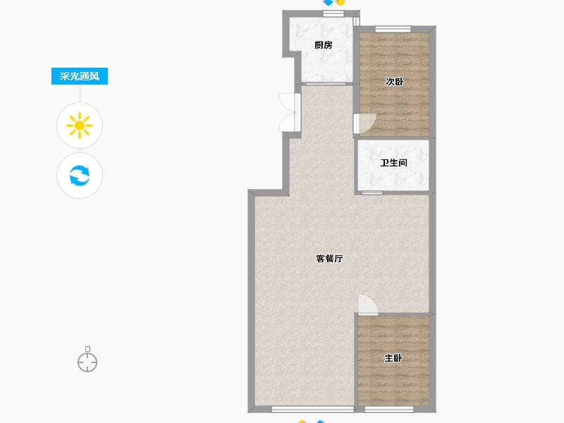 吉林省-延边朝鲜族自治州-亿洋·御城-86.92-户型库-采光通风