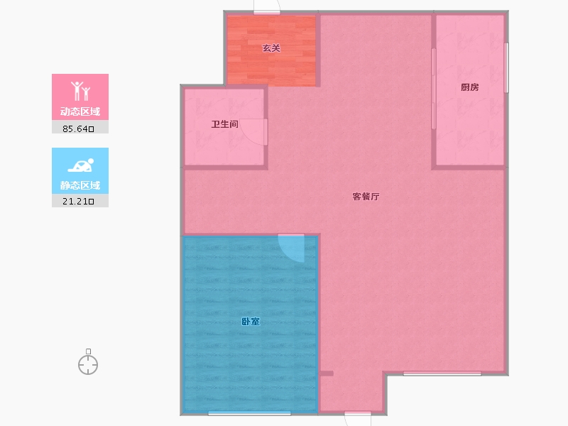 辽宁省-盘锦市-纳帕溪谷·瑞府-102.07-户型库-动静分区