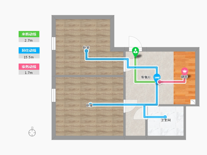 陕西省-西安市-华岭中央公园-47.08-户型库-动静线