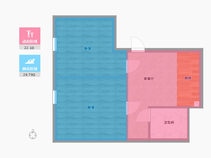 陕西省-西安市-华岭中央公园-47.08-户型库-动静分区