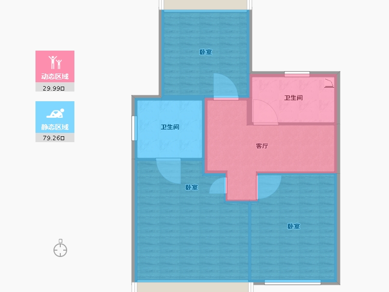 江苏省-南京市-新城源山-99.59-户型库-动静分区