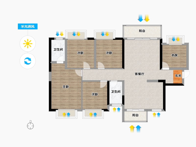 广西壮族自治区-柳州市-联发·君悦天成-112.31-户型库-采光通风