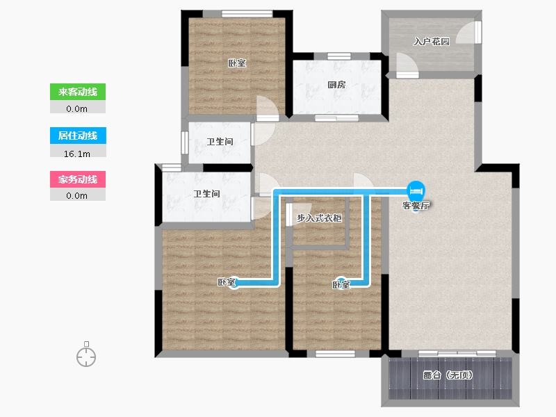 陕西省-西安市-山水香堤溪墅-121.28-户型库-动静线