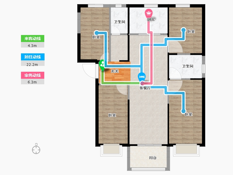 陕西省-西安市-奥园誉府-112.00-户型库-动静线