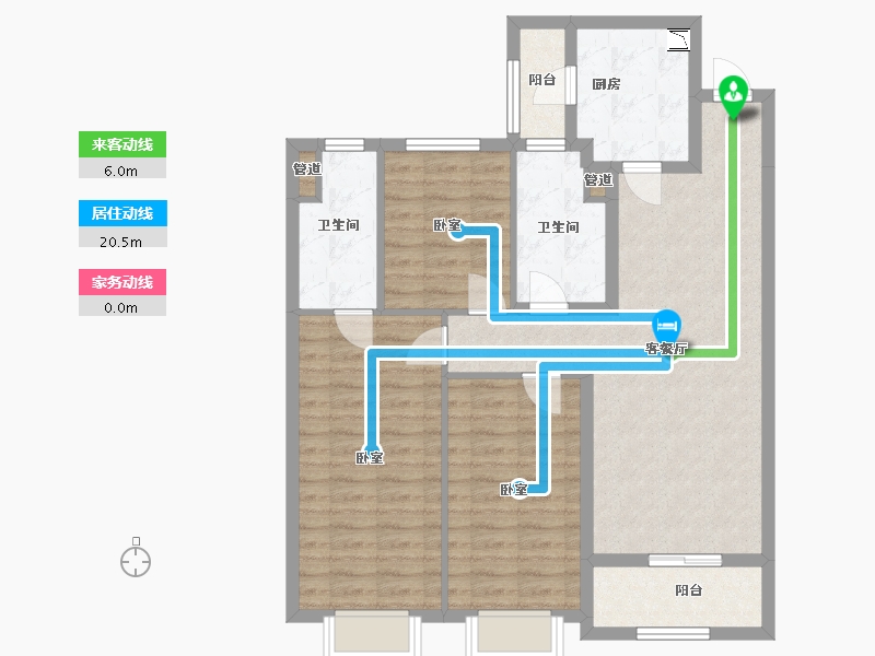 山西省-太原市-太原恒大天宸-93.63-户型库-动静线