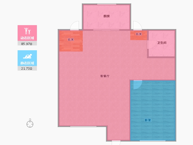 辽宁省-盘锦市-纳帕溪谷·瑞府-103.58-户型库-动静分区