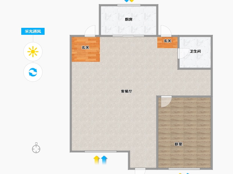 辽宁省-盘锦市-纳帕溪谷·瑞府-103.58-户型库-采光通风