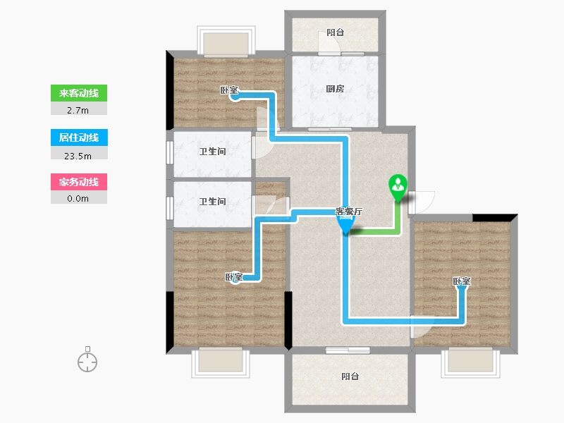 江苏省-南京市-碧桂园十里春风-100.01-户型库-动静线