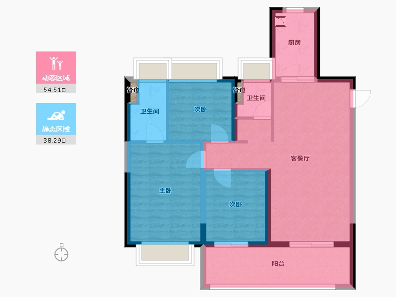 广西壮族自治区-梧州市-梧州城际空间站-83.56-户型库-动静分区