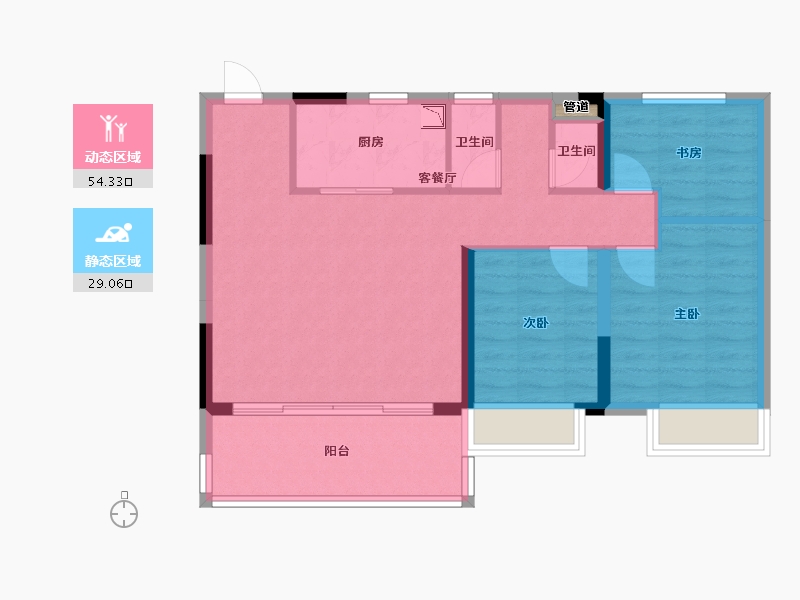 广西壮族自治区-梧州市-梧州城际空间站-75.01-户型库-动静分区