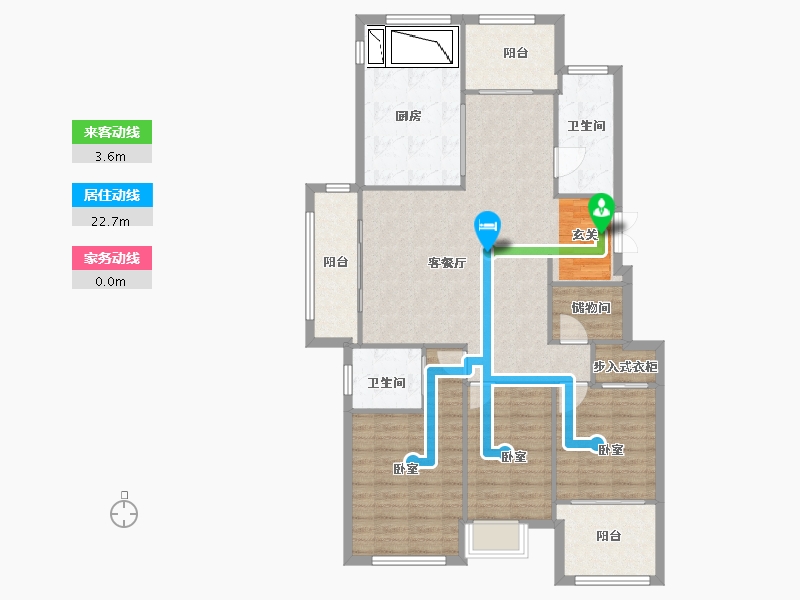 江苏省-南京市-新湖仙林翠谷-109.00-户型库-动静线