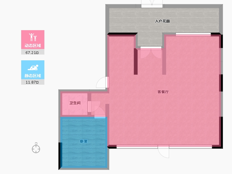 辽宁省-营口市-五矿铂海院子-88.16-户型库-动静分区