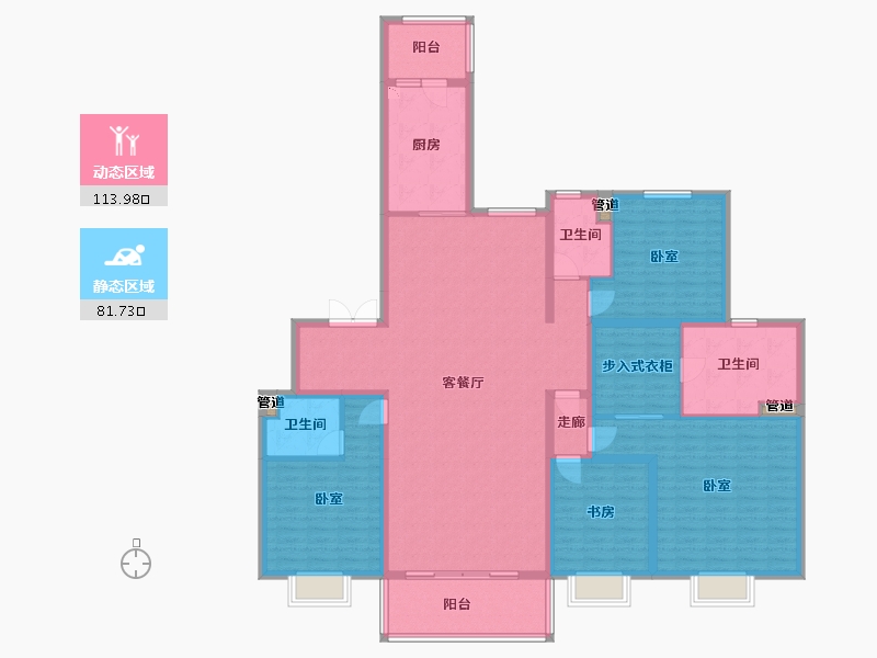 山西省-太原市-太原恒大天宸-178.42-户型库-动静分区