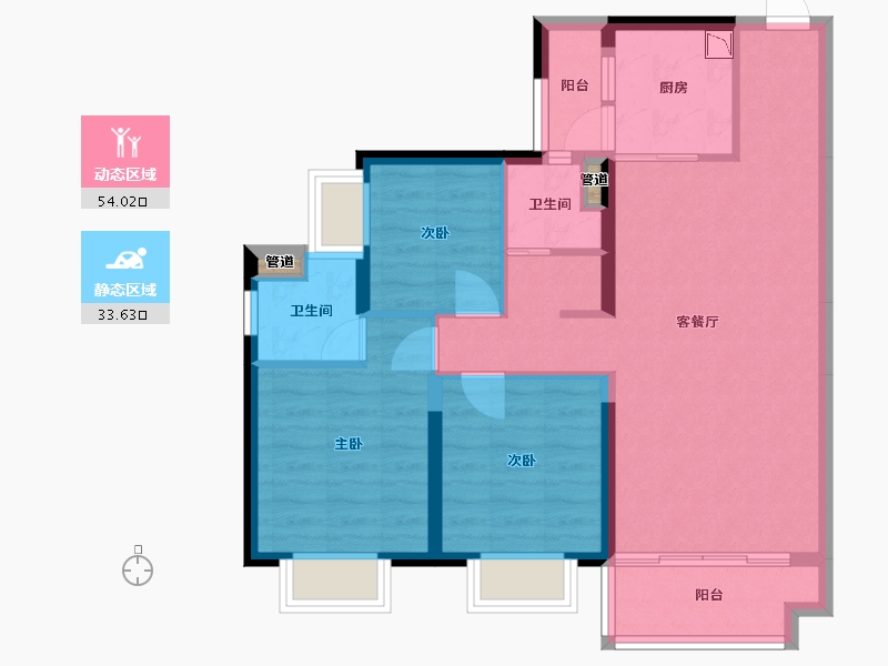 广西壮族自治区-梧州市-万达滨江城-78.31-户型库-动静分区