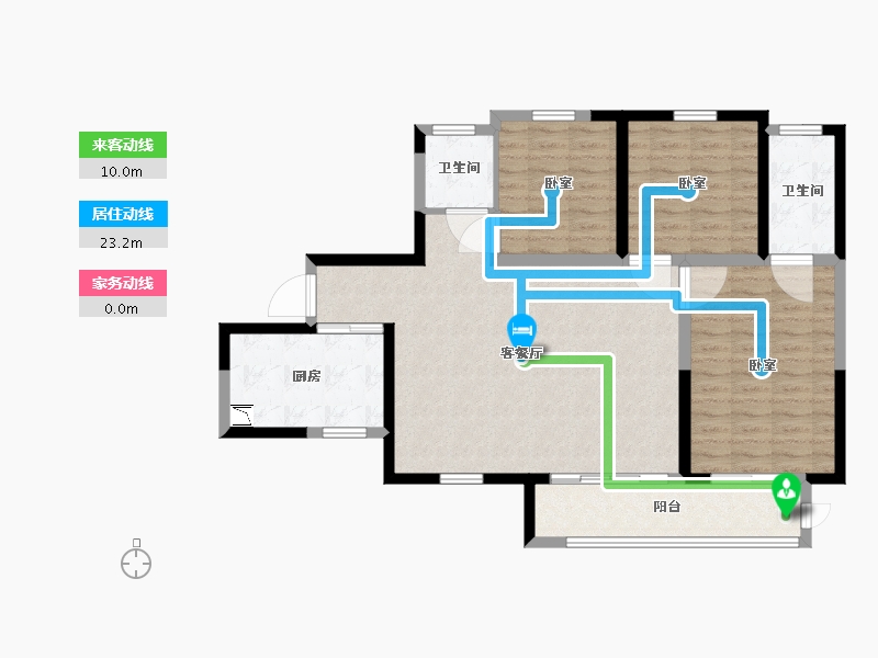 陕西省-西安市-金科世界城-102.01-户型库-动静线