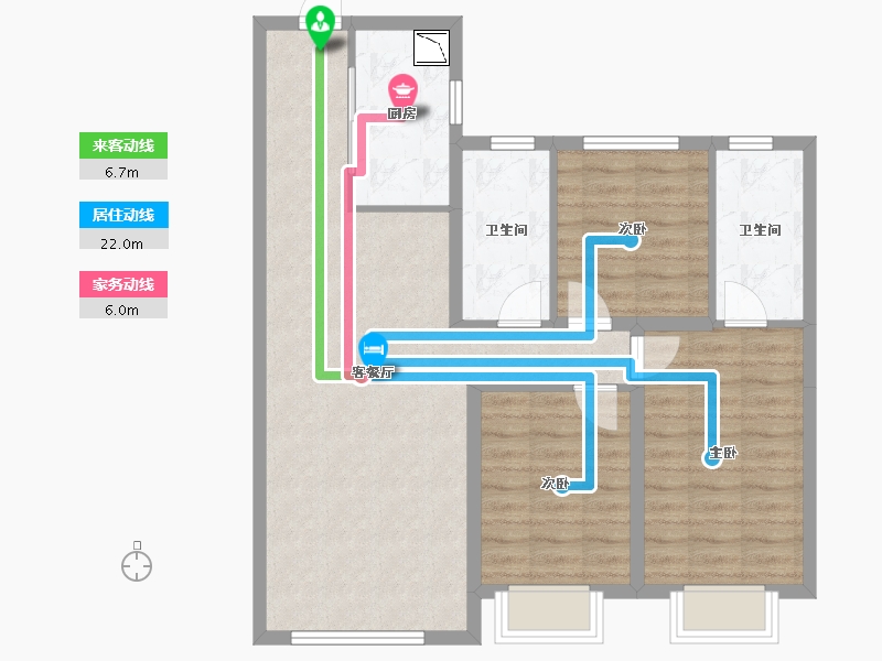 黑龙江省-哈尔滨市-金地峯范-84.59-户型库-动静线