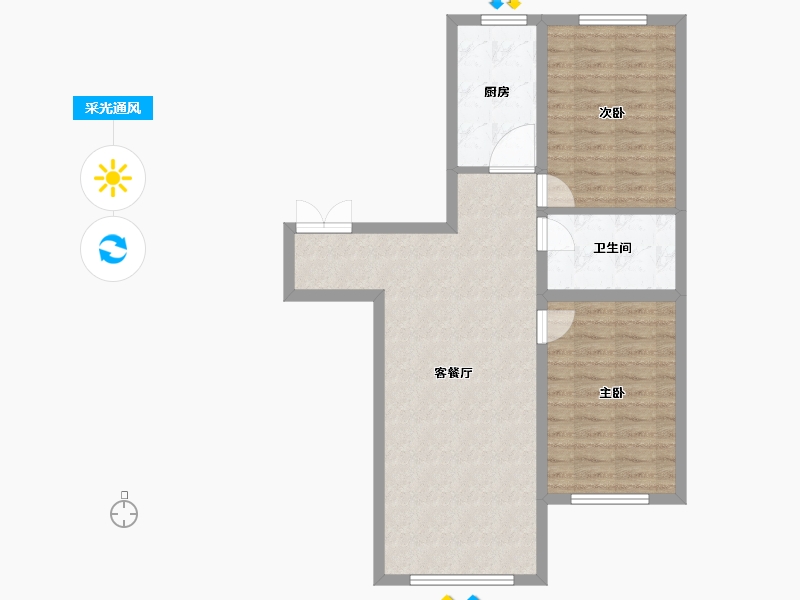 黑龙江省-牡丹江市-紫金城-73.01-户型库-采光通风