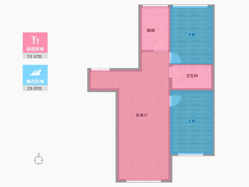 黑龙江省-牡丹江市-紫金城-74.01-户型库-动静分区