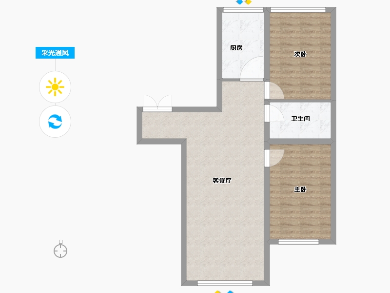 黑龙江省-牡丹江市-紫金城-74.01-户型库-采光通风