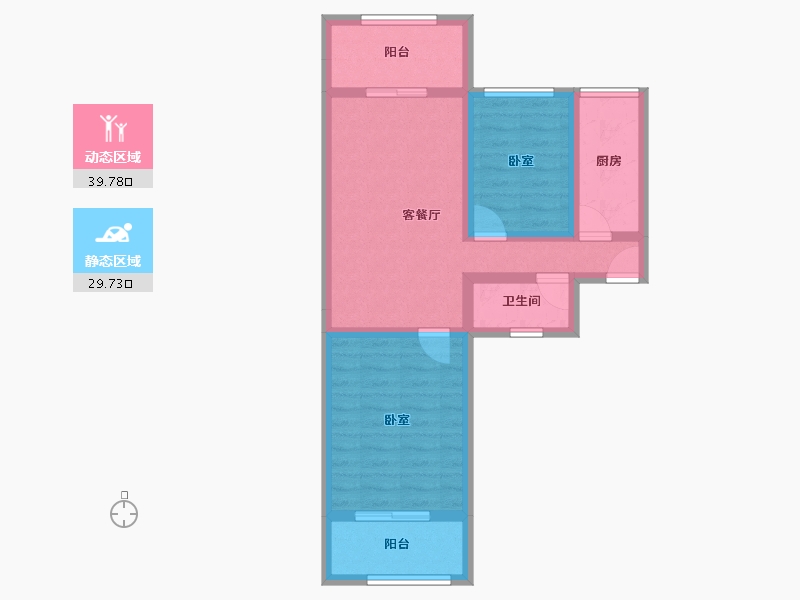 陕西省-西安市-感恩天禧-60.45-户型库-动静分区