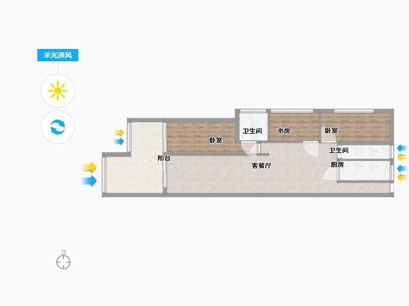 云南省-西双版纳傣族自治州-南山别院-84.05-户型库-采光通风