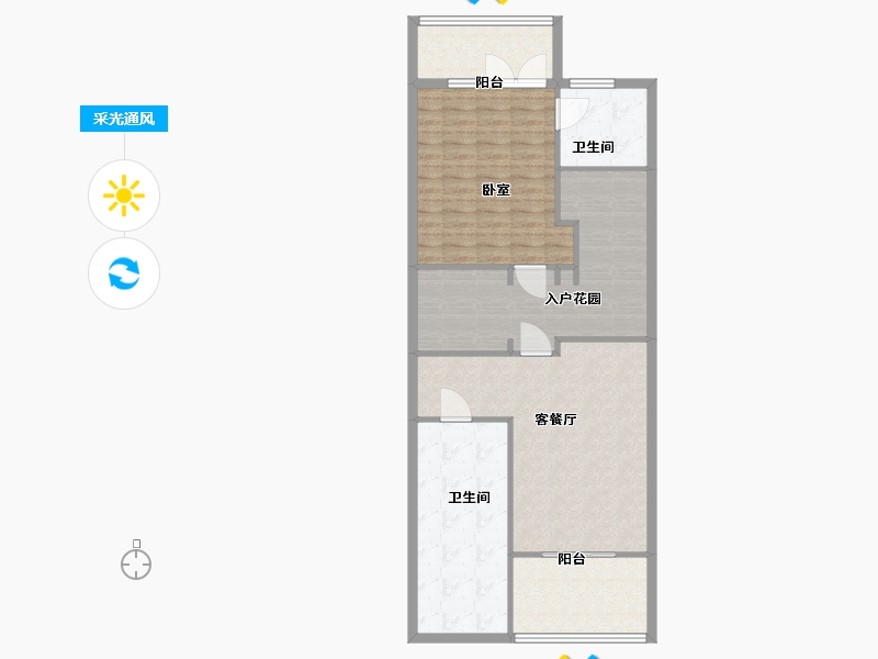 云南省-西双版纳傣族自治州-勐巴拉国际旅游度假区-104.00-户型库-采光通风