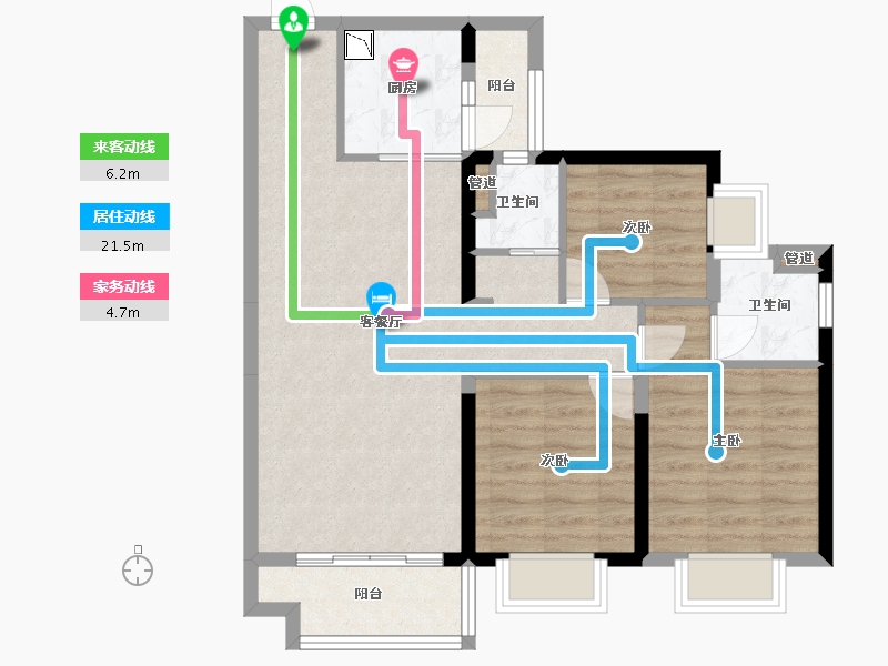 广西壮族自治区-梧州市-万达滨江城-78.22-户型库-动静线