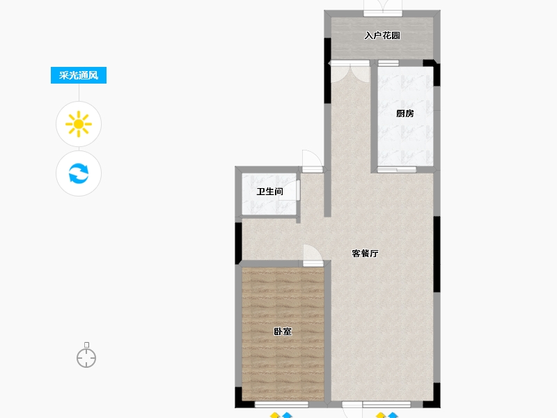 辽宁省-营口市-五矿铂海院子-84.60-户型库-采光通风