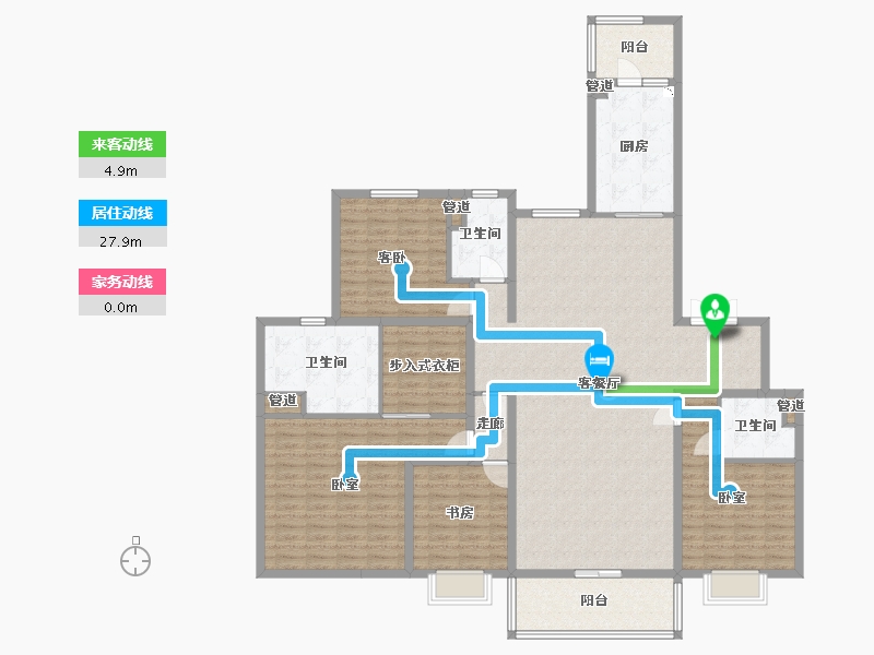 山西省-太原市-太原恒大天宸-177.32-户型库-动静线