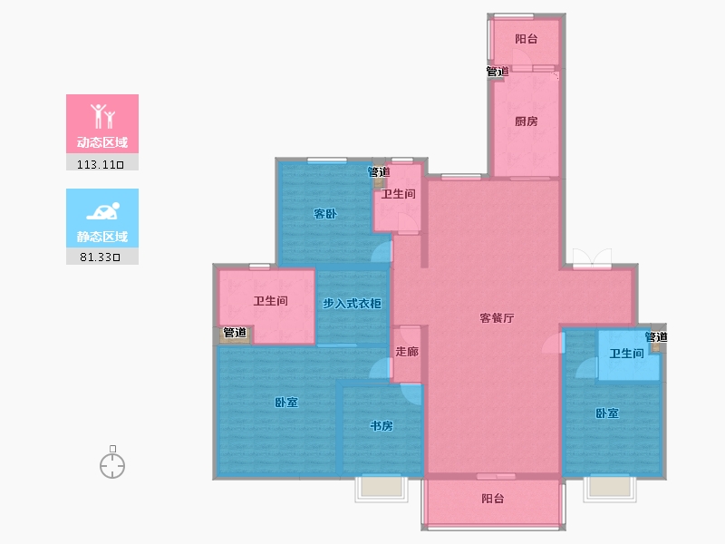 山西省-太原市-太原恒大天宸-177.32-户型库-动静分区