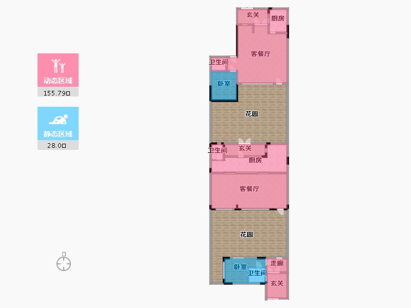 辽宁省-营口市-五矿铂海院子-286.97-户型库-动静分区