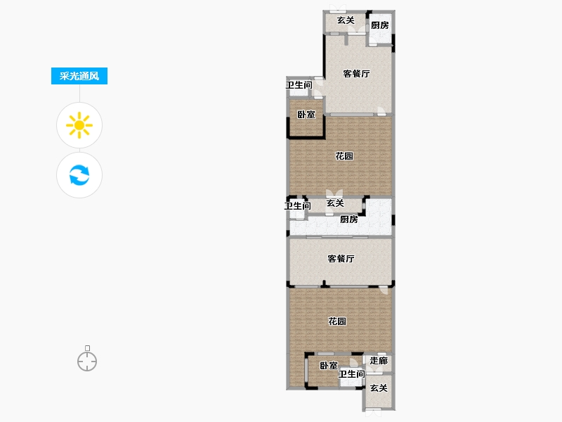 辽宁省-营口市-五矿铂海院子-286.97-户型库-采光通风