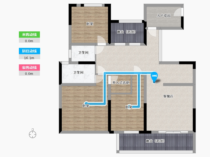 陕西省-西安市-山水香堤溪墅-119.14-户型库-动静线