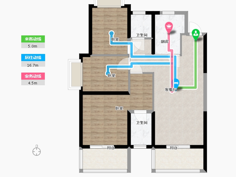 云南省-西双版纳傣族自治州-雅居乐西双林语-92.01-户型库-动静线